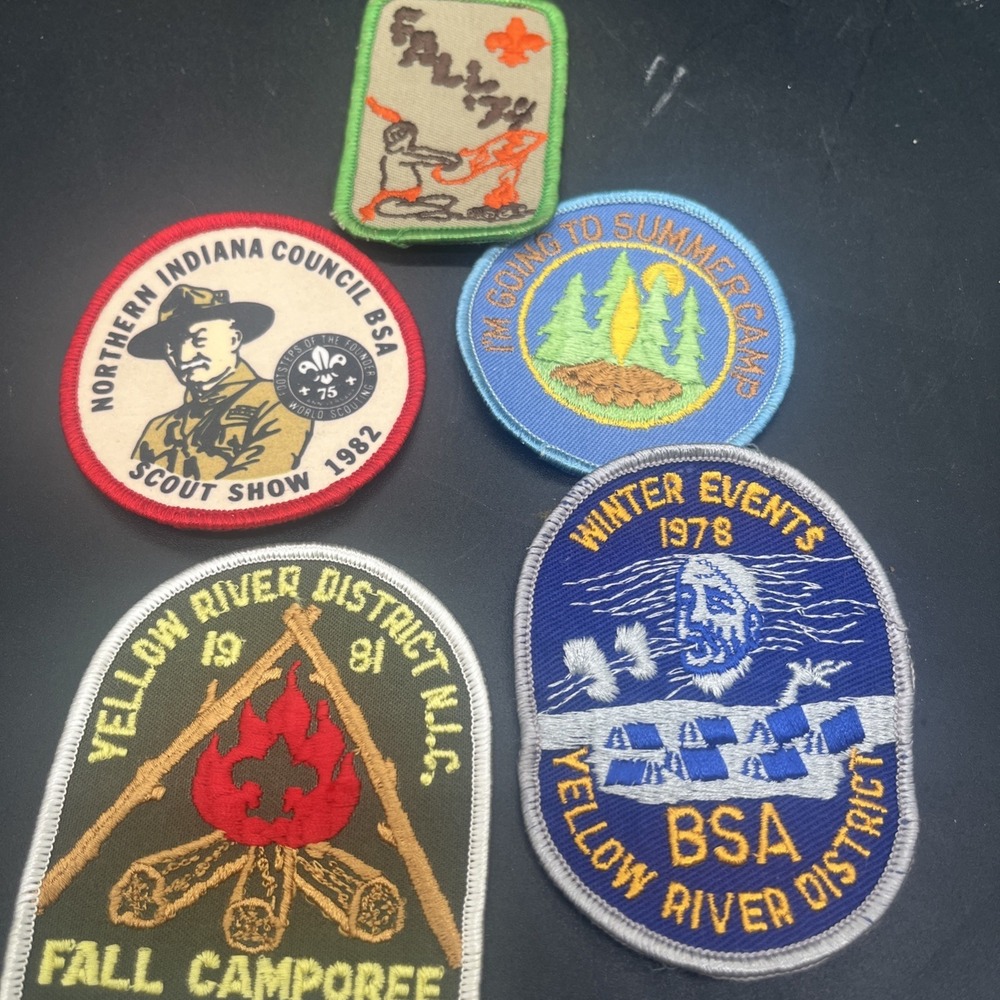 Vintage BSA Boy Scout Patch Lot (5) - 1978 1981 1982 Camporee, Scout Show - Picture 3 of 16